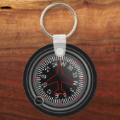 Vliegtuig Rubriekindicator Sleutelhanger (Voorkant)