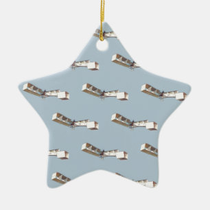 vliegtuig Santos-Dumont 14-Bis Keramisch Ornament