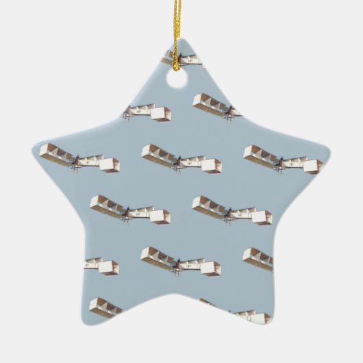 vliegtuig Santos-Dumont 14-Bis Keramisch Ornament (Voorkant)