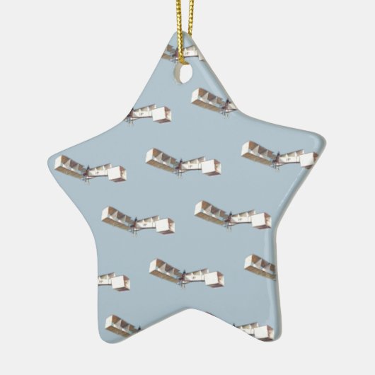 vliegtuig Santos-Dumont 14-Bis Keramisch Ornament (Links)