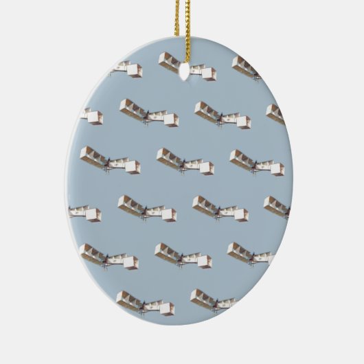 vliegtuig Santos-Dumont 14-Bis Keramisch Ornament (Rechts)