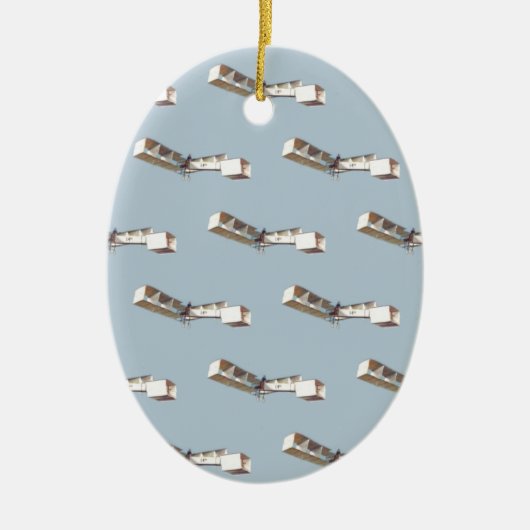 vliegtuig Santos-Dumont 14-Bis Keramisch Ornament (Voorkant)