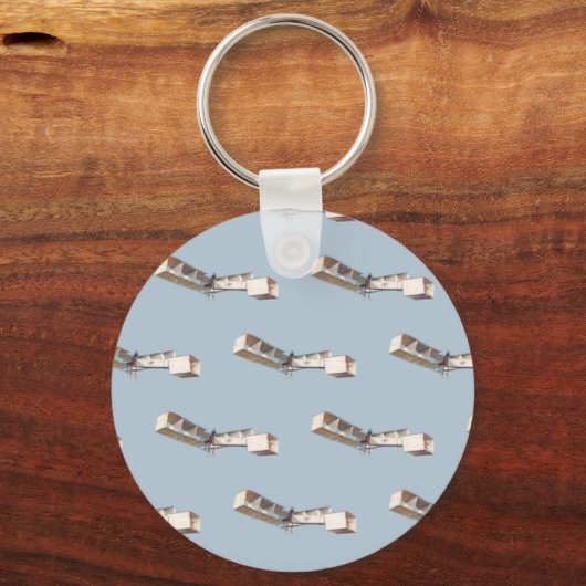 vliegtuig Santos-Dumont 14-Bis Sleutelhanger (Voorkant)