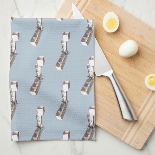 vliegtuig Santos-Dumont 14-Bis Theedoek (Quarter Fold)