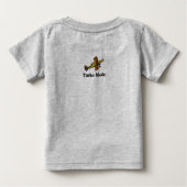 Vliegtuig Schattige Baby Shirt Pun Art (Achterkant)