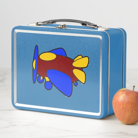 Vliegtuig Schattige Kleurrijke Cartoon Kinder Vlie (In situ)