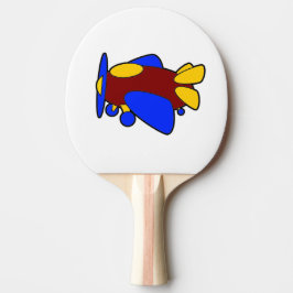 Vliegtuig Schattige Kleurrijke Cartoon Kinder Vlie Tafeltennisbatje