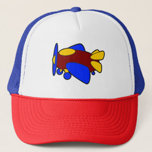 Vliegtuig Schattige Kleurrijke Cartoon Kinder Vlie Trucker Pet