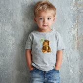 Vliegtuig Schattige Teddybeer Whimsical Custom Kinder Shirts