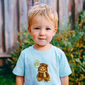 Vliegtuig Schattige Teddybeer Whimsical Custom Kinder Shirts