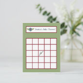  vliegtuig schrijfbare bingo Kaart (Staand voorkant)