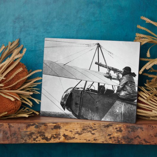 Vliegtuig schutter tijdens de strijd tegen de Marn Fotoplaat (Zijkant)