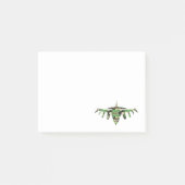 Vliegtuig silhouett van militaire jet-camouflage post-it® notes (Voorkant)