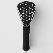 Vliegtuig Silhouettes Design Antiek  Planes Golfheadcover (Voorkant)