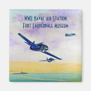  Vliegtuig - Sla de datum op Magneet