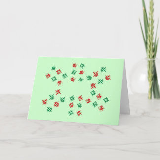 Vliegtuig Snowflake Feestdagen Kaart