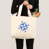 Vliegtuig Snowflake Grote Tote Bag (Voorkant (product))