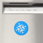Vliegtuig Snowflake Magneet (Insitu (Vaatwasser))