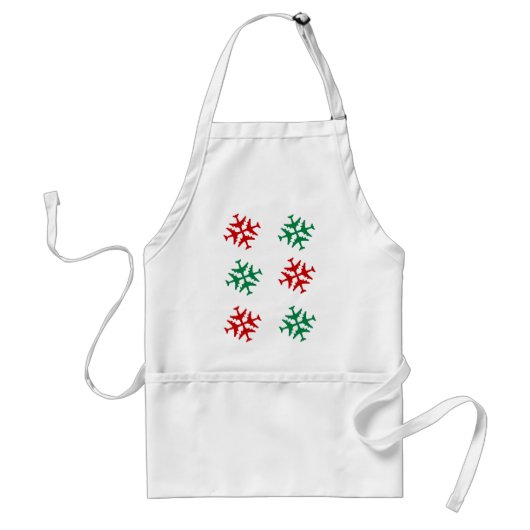 Vliegtuig Snowflake Standaard Schort (Voorkant)