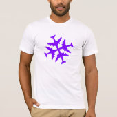 Vliegtuig Snowflake T-shirt (Voorkant)