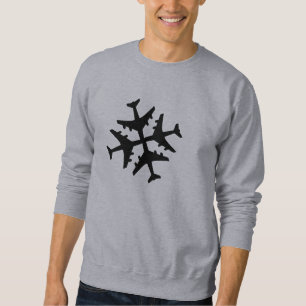 Vliegtuig Snowflake Trui