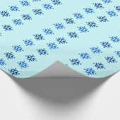 Vliegtuig Snowflake Wrapping Cadeaupapier (Hoek)