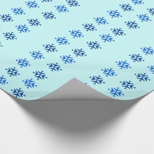 Vliegtuig Snowflake Wrapping Cadeaupapier (Hoek)