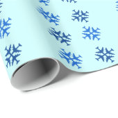Vliegtuig Snowflake Wrapping Cadeaupapier (Rol Hoek)