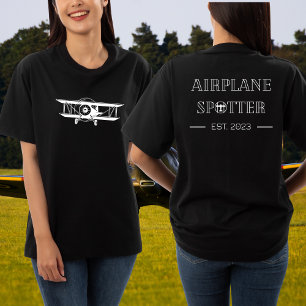 Vliegtuig Spotter Est. 20xx Maatwerk Aviation T-sh T-shirt