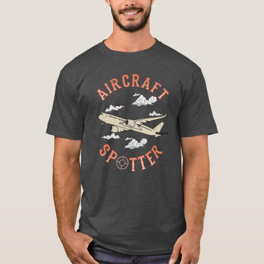Vliegtuig Spotter Plane Hobby T-shirt (Voorkant)