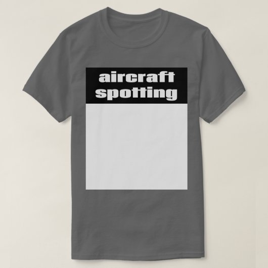 Vliegtuig Spotting 2 T-shirt (Design voorkant)