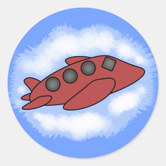 Vliegtuig Stickers (Voorkant)