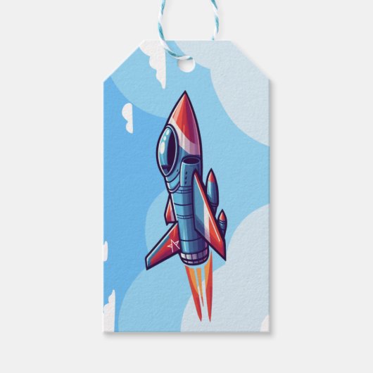 vliegtuig/straaljager cadeaulabel (Voorkant)