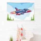 vliegtuig/straaljager spandoek (Insitu)