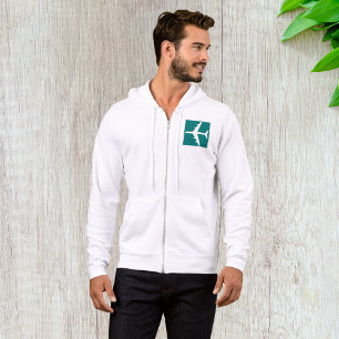 Vliegtuig Symbool Mannen Full-Zip Hoodie