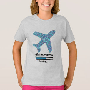Vliegtuig T-Shirt "Pilot in progress"