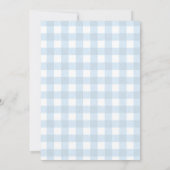 Vliegtuig Teddy Bear Blue 1st Birthday Bedankkaart (Achterkant)