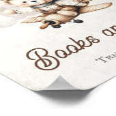 Vliegtuig Teddy Bear Douche Favorieten teken Poster (Hoek)