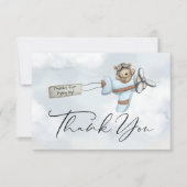 vliegtuig Teddy Bear - Hartelijk dank Bedankkaart (Voorkant)