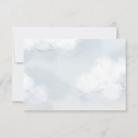 vliegtuig Teddy Bear - Hartelijk dank Bedankkaart (Achterkant)