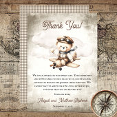 Vliegtuig Teddy Bear Special Delivery Baby shower Bedankkaart