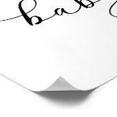 Vliegtuig teddybeer baby shower welkomstbord poster (Hoek)