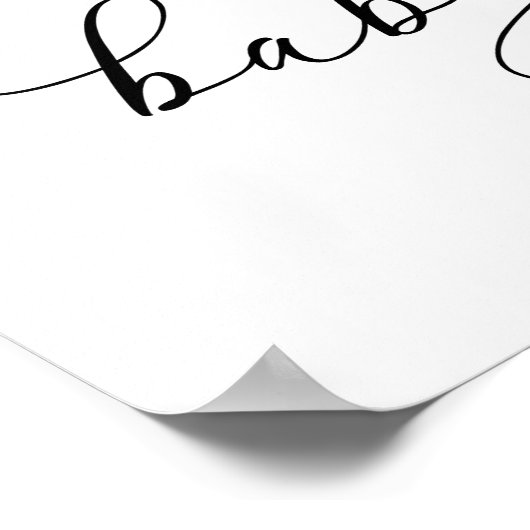 Vliegtuig teddybeer baby shower welkomstbord poster (Hoek)