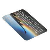 Vliegtuig tegen een kleurrijke instelzon magneet (Rechterzijde)