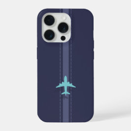 Vliegtuig thema iPhone 15 pro case