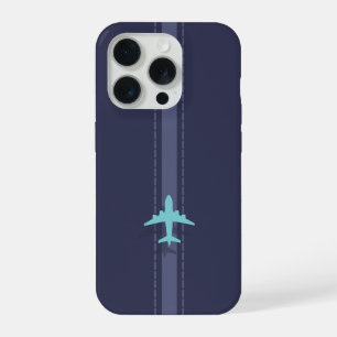 Vliegtuig thema iPhone 15 pro case