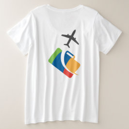 Vliegtuig Thema leuk ontwerp Grote Maat T-shirt