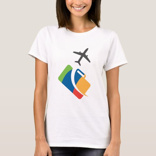 Vliegtuig Thema leuk ontwerp T-shirt (Voorkant)