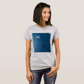 Vliegtuig thema ontwerp t-shirt (Voorkant volledig)