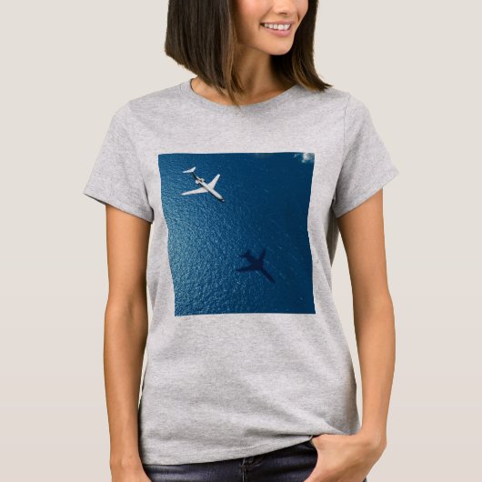 Vliegtuig thema ontwerp t-shirt (Voorkant)